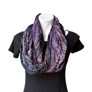 NWT, Soft Surroundings Purple Viscose Infinity Scarf